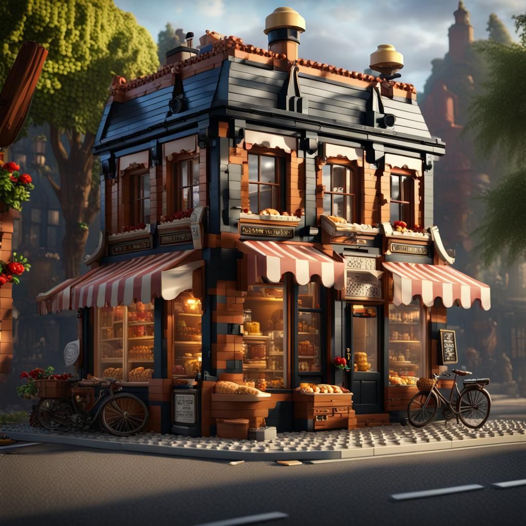 Victorian Bakery Lego Digital Design
