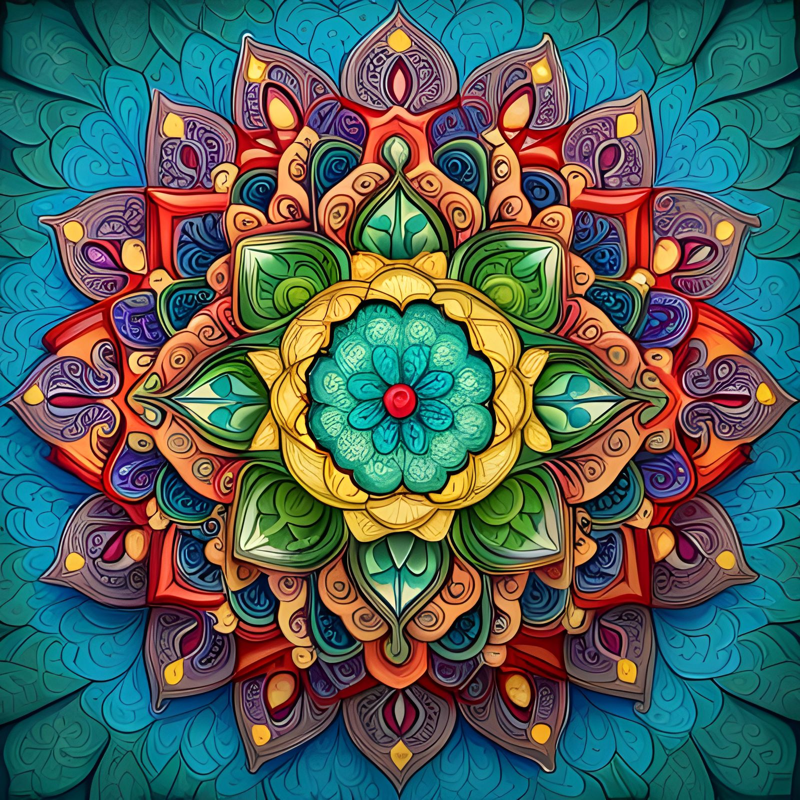 Intricate Filigree Mandala Design