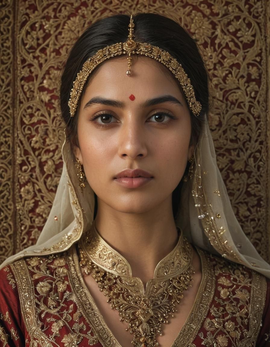 Pakistani Woman in Medieval Battle Attire