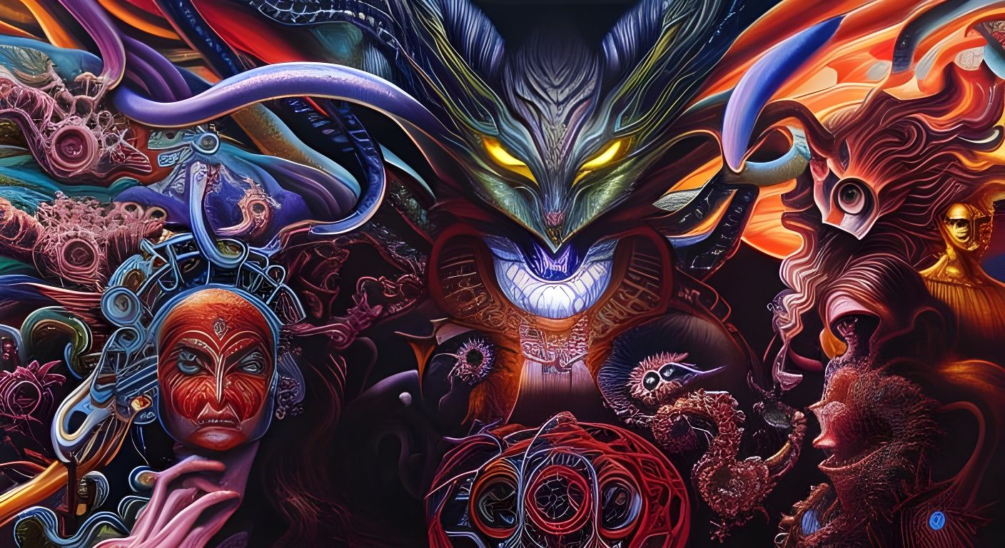 Surreal Horror Concept Art in Visionary Style