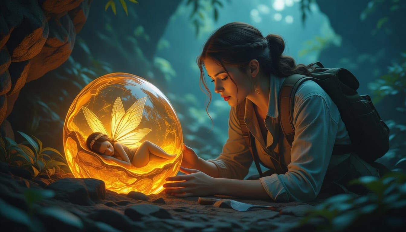 Archeologist Discovers Sleeping Fairy Encased in Amber