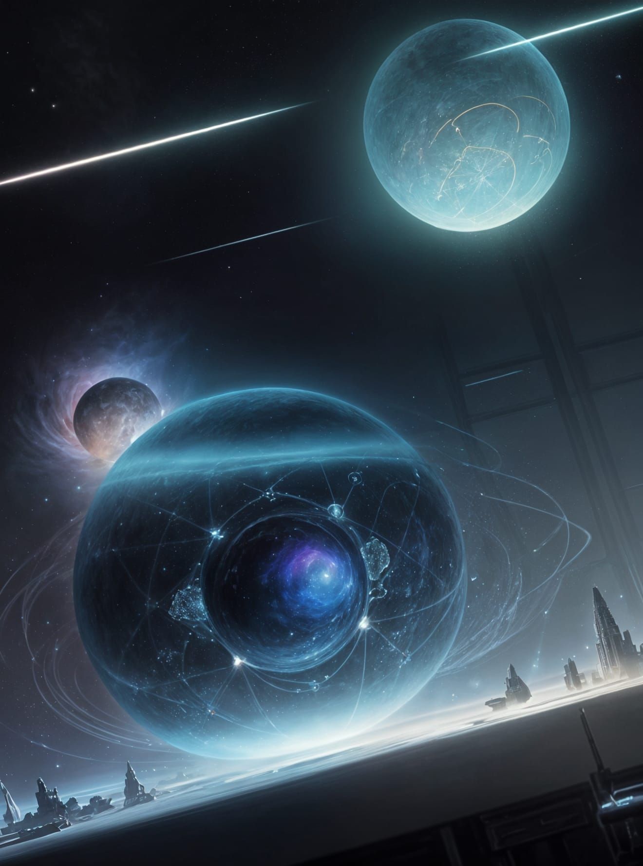 Celestial Architect Designs Dyson Sphere in Nebula Studio