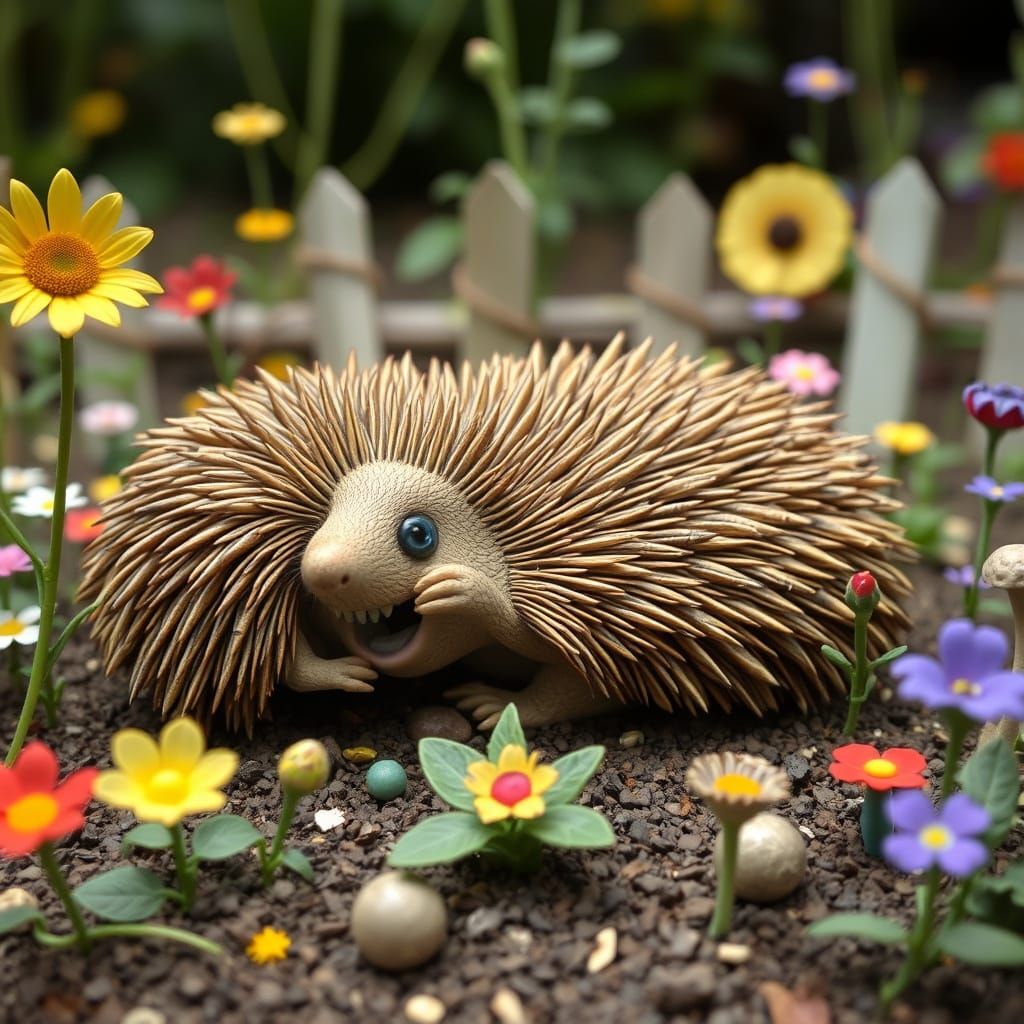 Creepy Hedgehog Garden: Surreal Cartoon Animation