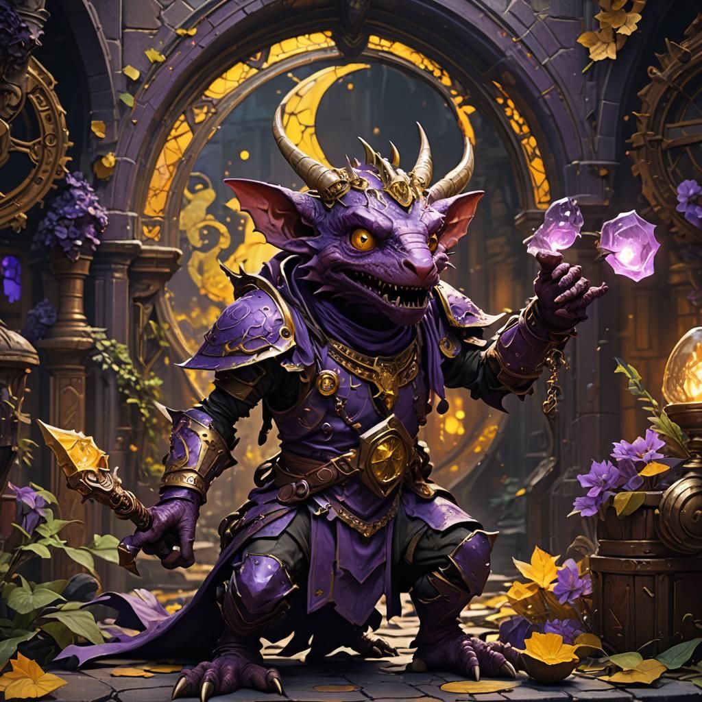 Detailed Kobold in Dark Fantasy Style