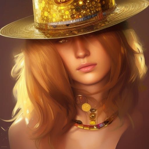 Ornate Fedora Portrait in Hyperdetailed Style