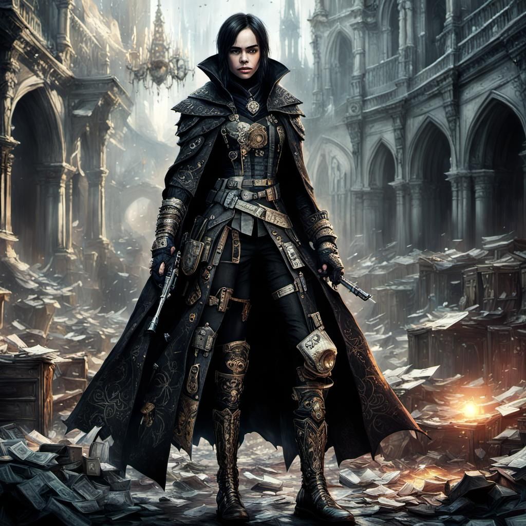 Sofia Carson as Gothic Dark Fantasy Criminal