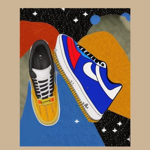 Glitchy Air Force One Shoes on Capybaras Feet