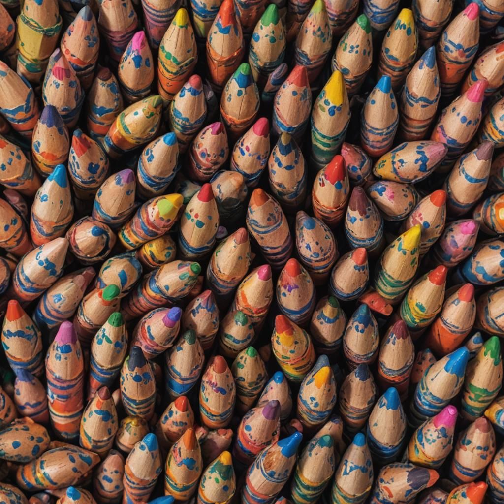 Professional Portrait with Crayons, Studio Lighting