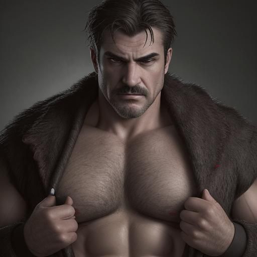 Intricately Detailed Portrait of a Formidable Man