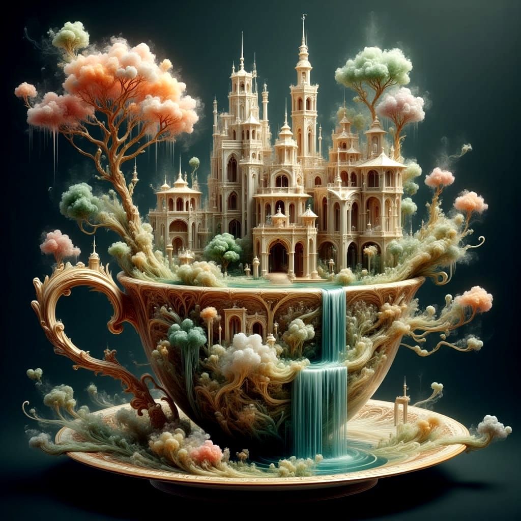 fantasy faerieland teacup
