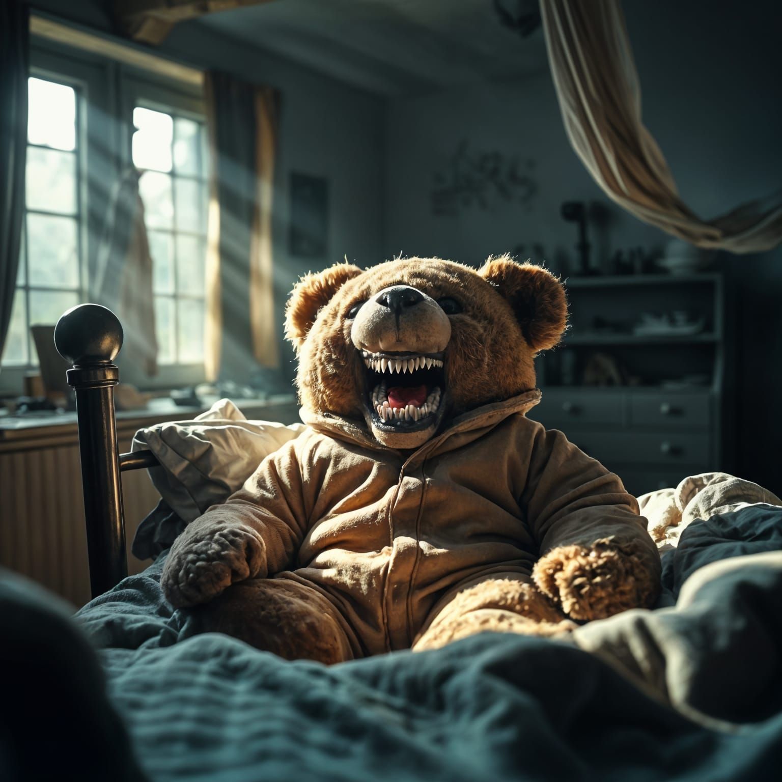 Thousands of Sharp Needle Teeth in Rows