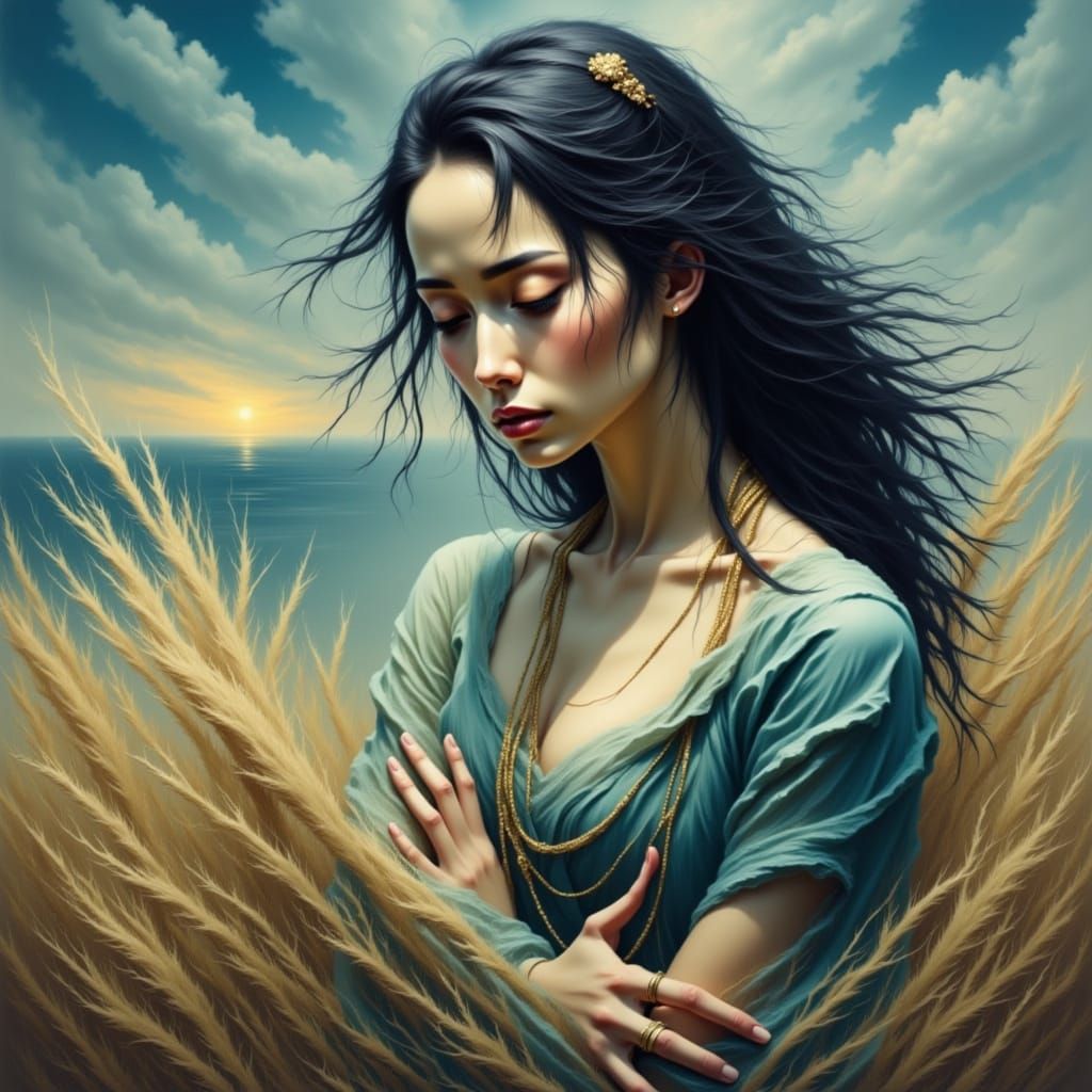 Asian Android in a Gentle Storm