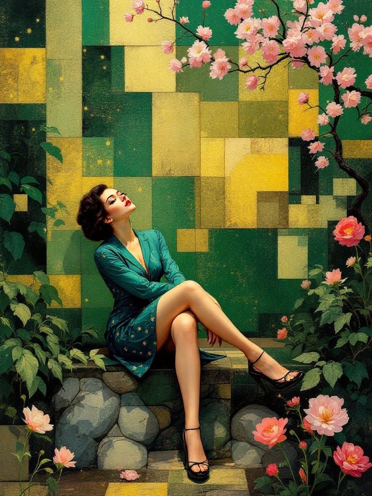 Luminous Beauty in Jewel-Toned Verdure