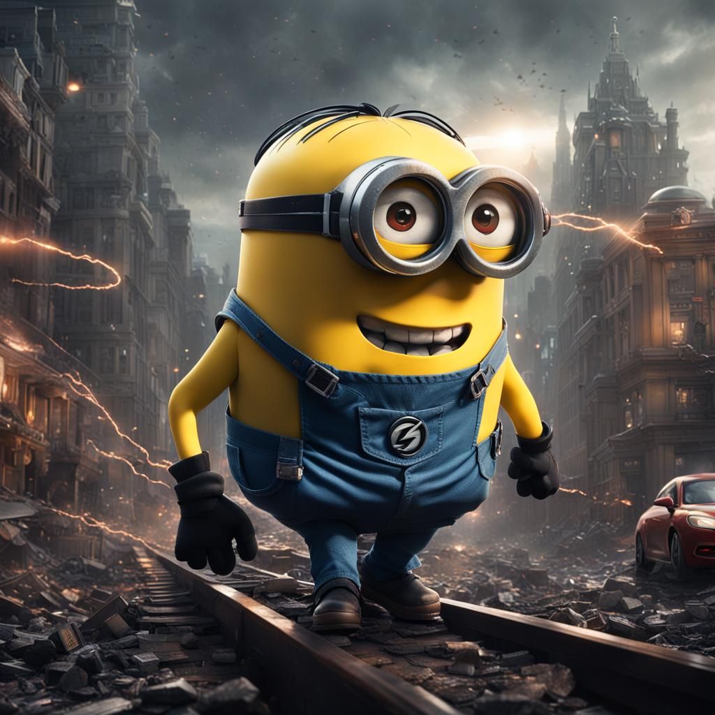Minion as The Flash: Epic Cinematic Digital Art