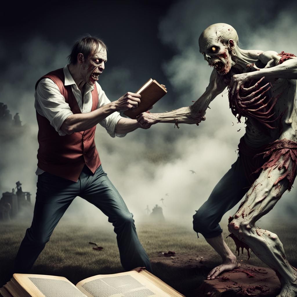 Man vs. Zombie: Protecting Ancient Book