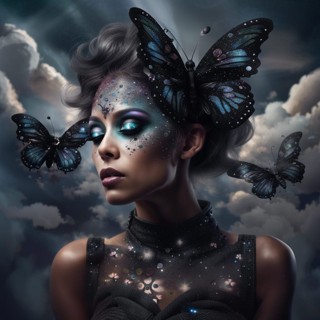 Butterfly Metamorphosis in Detailed Matte Painting
