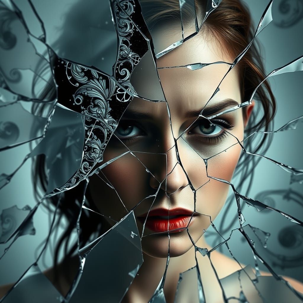 Fractured Psyche in Shattered Reflection