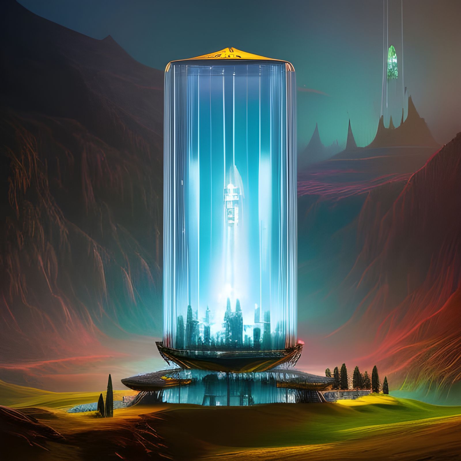 Sinister Dictators Trapped: A Digital Fantasy Illustration