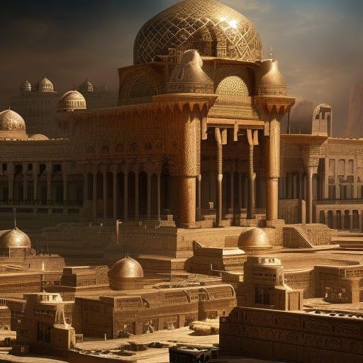 Epic Persian Empire: Dramatic Digital Matte Painting