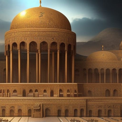 Epic Persian Empire: Dramatic Digital Matte Painting