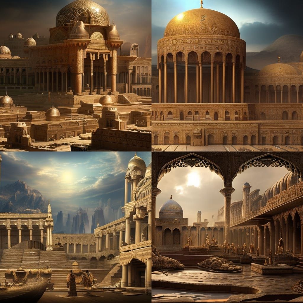 Epic Persian Empire Digital Matte Painting