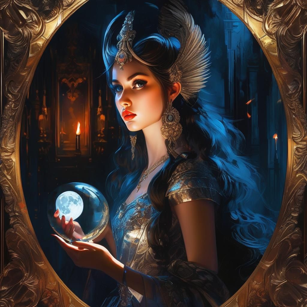 Flame-Haired Maiden: A Hyperdetailed Speedpaint