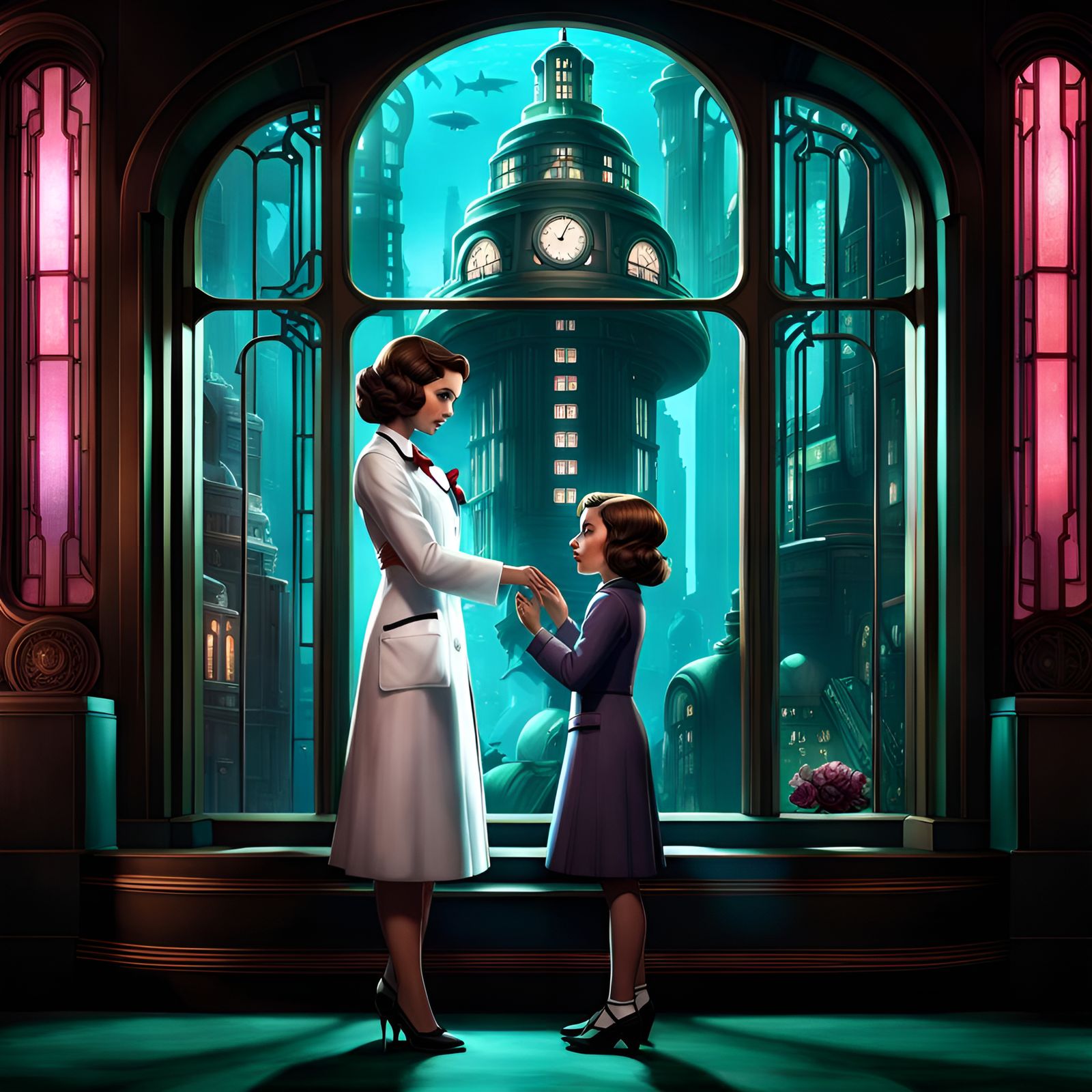 Brigid Tenenbaum with Little Sister