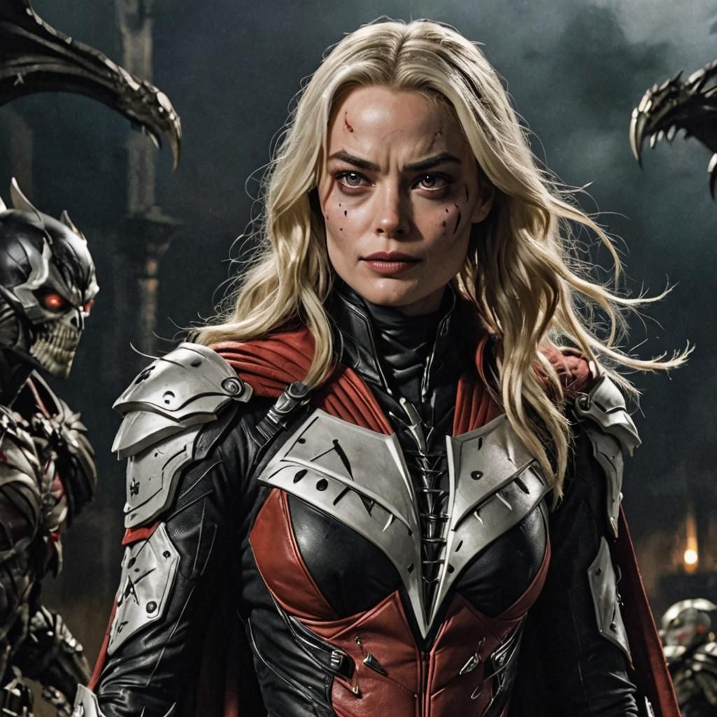 Margot Robbie Reimagined as Spawn Character