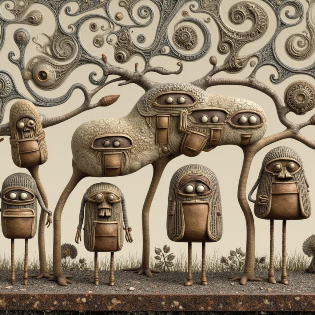 Abstract Digital Art Landscape