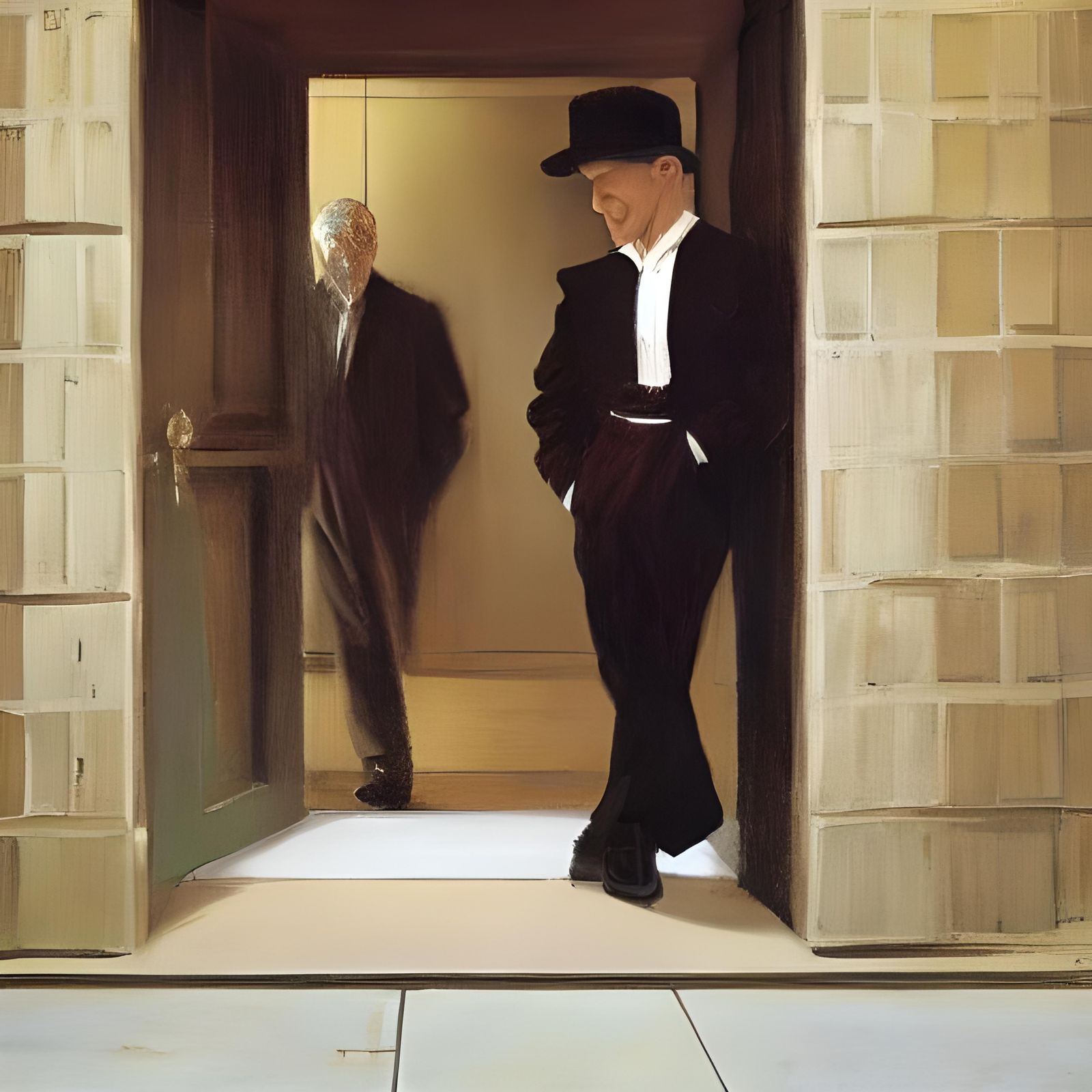 Hyperrealistic Portrait of Boo Radley: Splash Art