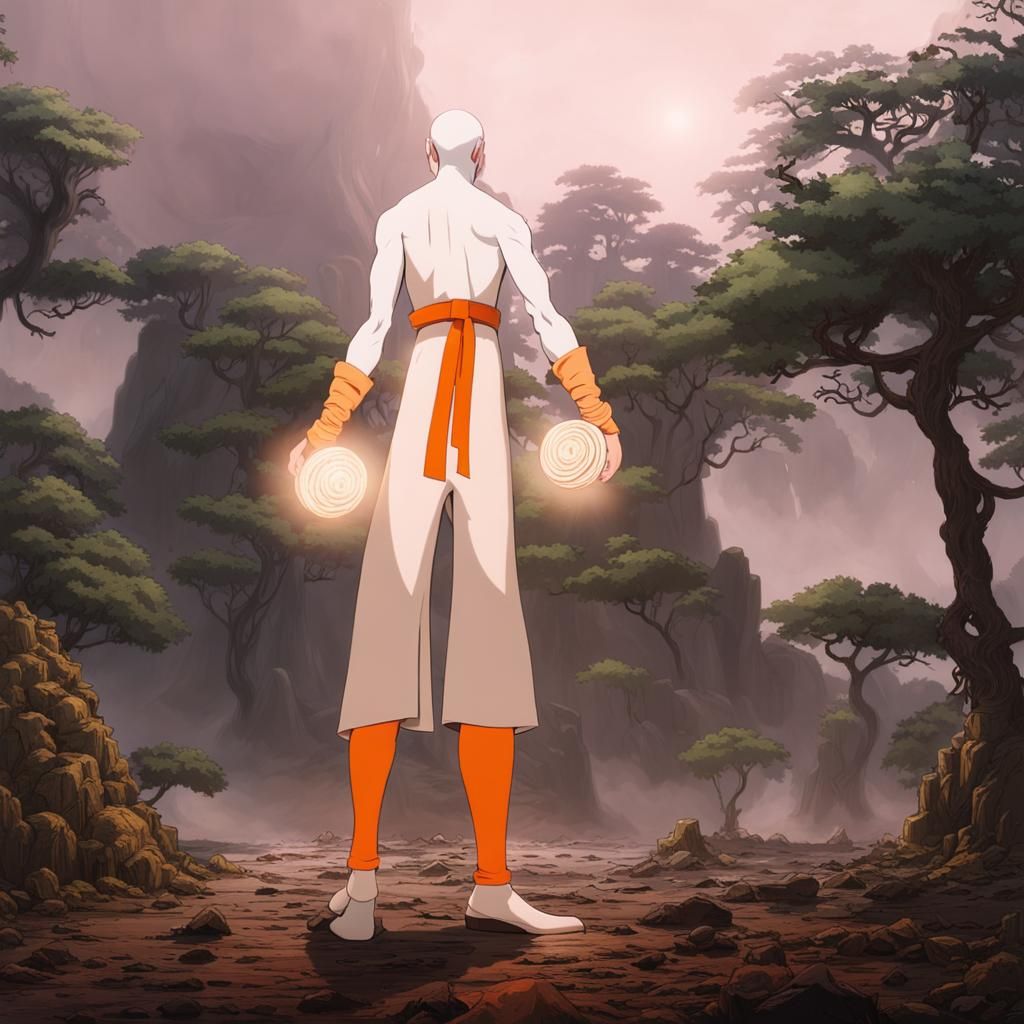 Mystical Forest Monk with Boxing Gloves