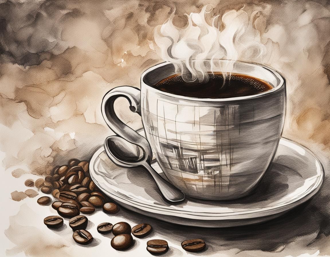 Steaming Cup of Coffee
