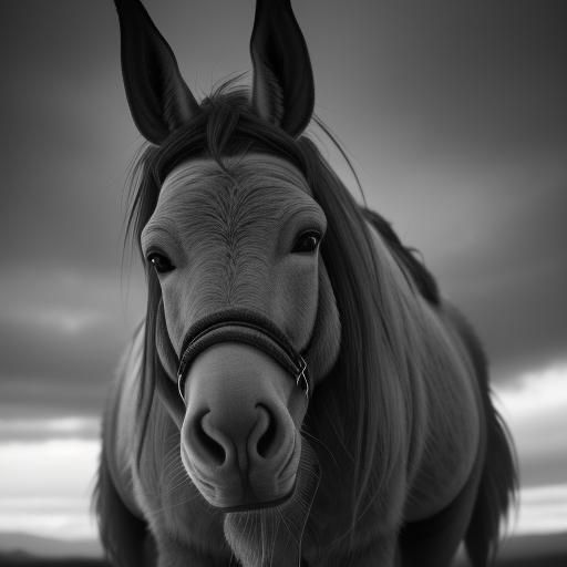Hyperrealistic Eeyore Portrait in High Definition