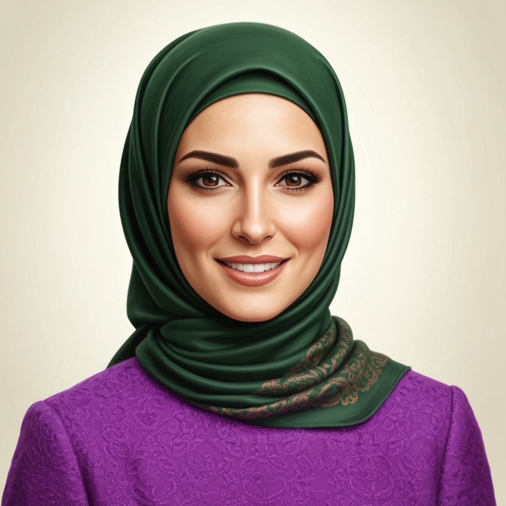 Confident Hijabi Business Woman Portrait