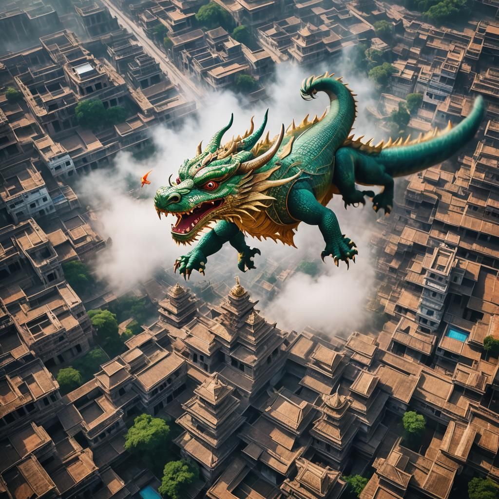 Fuzzy Dragon Flies Over Madurai India