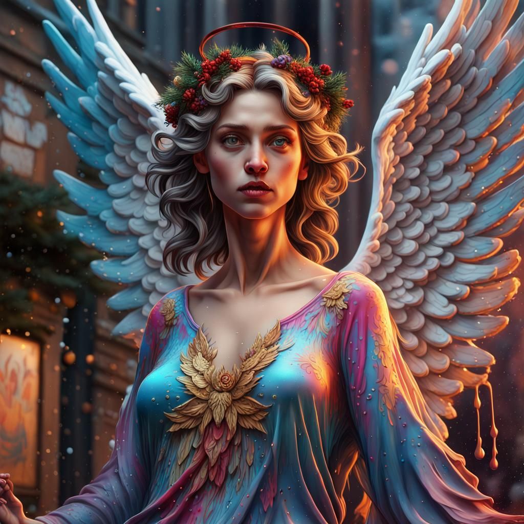 Christmas Angel seeking those who keep the season well.