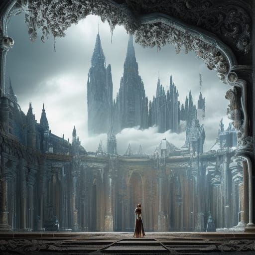 Epic Cinematic Elsa Digital Matte Painting