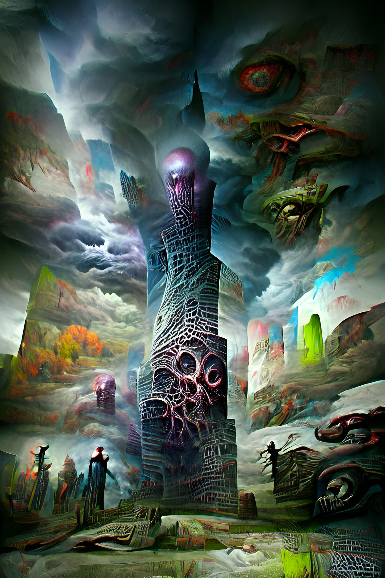 Psychedelic Necromancer's Tower of Tortured Souls