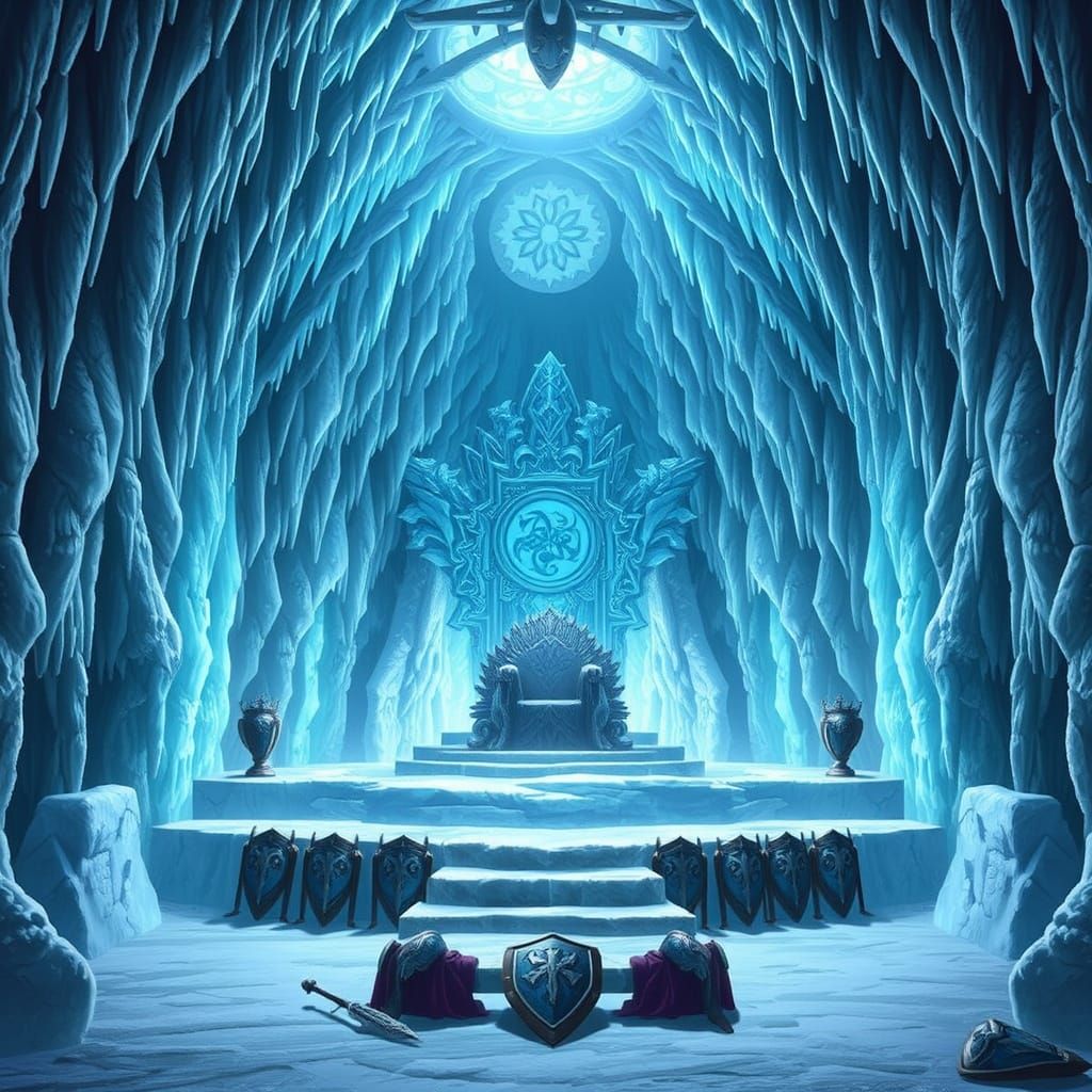 Surreal Ice Palace of the Ancient Ice King