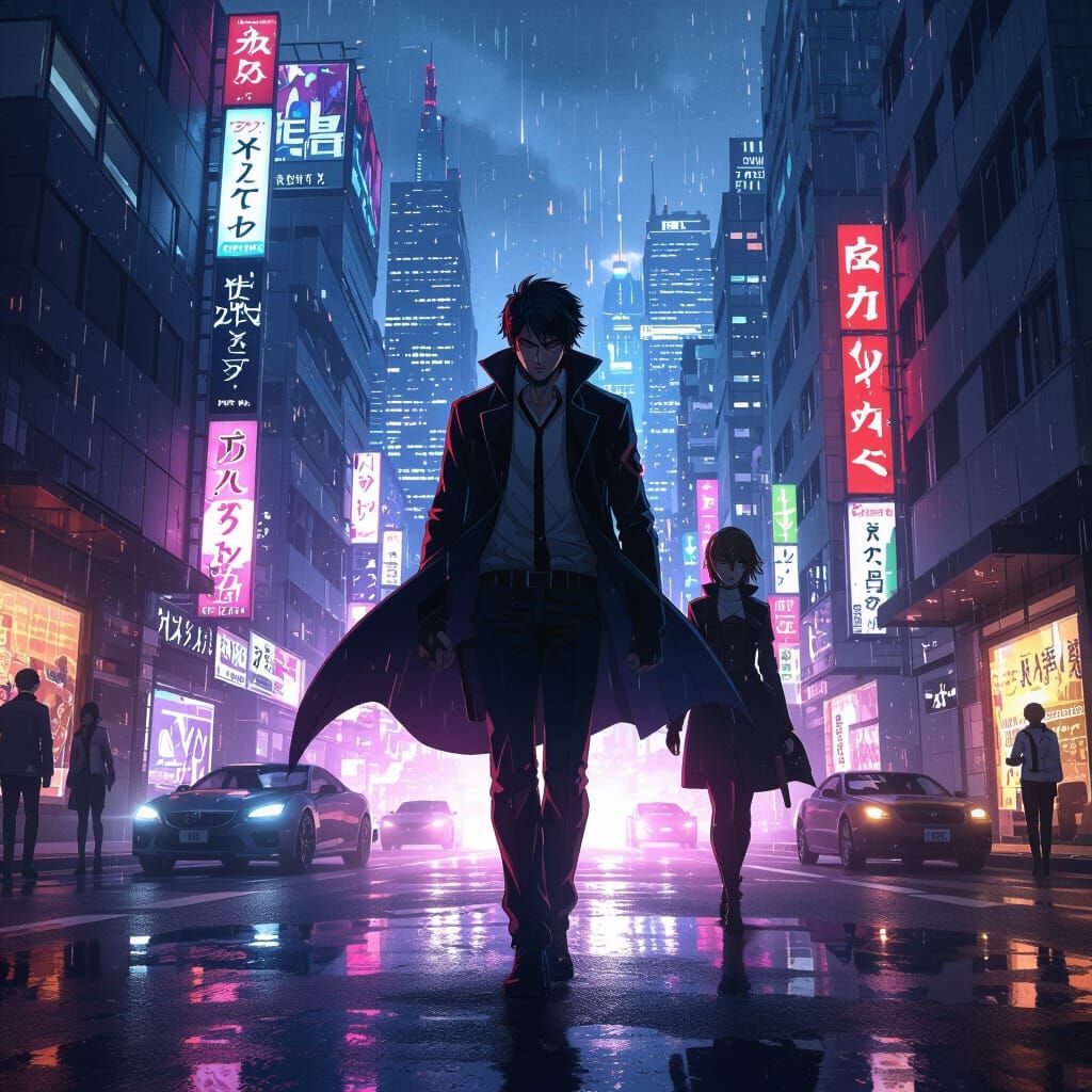 Epic Anime Adventure in Modern City with Hidden Powers