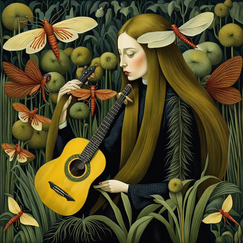 Surreal Orchid Collage: Strength and Resilience in Digital A...