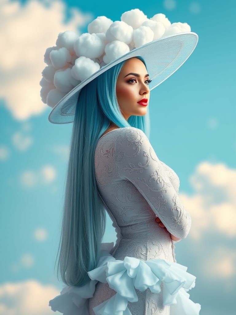 Ethereal Hourglass Beauty in Haute Couture Splendor