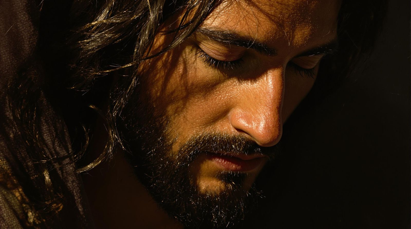 Jesus in Realistic Portrait Style