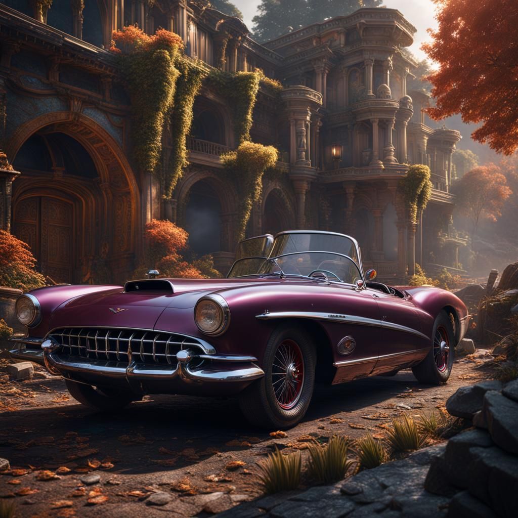 Detailed Matte Painting of Cars in Unreal Engine