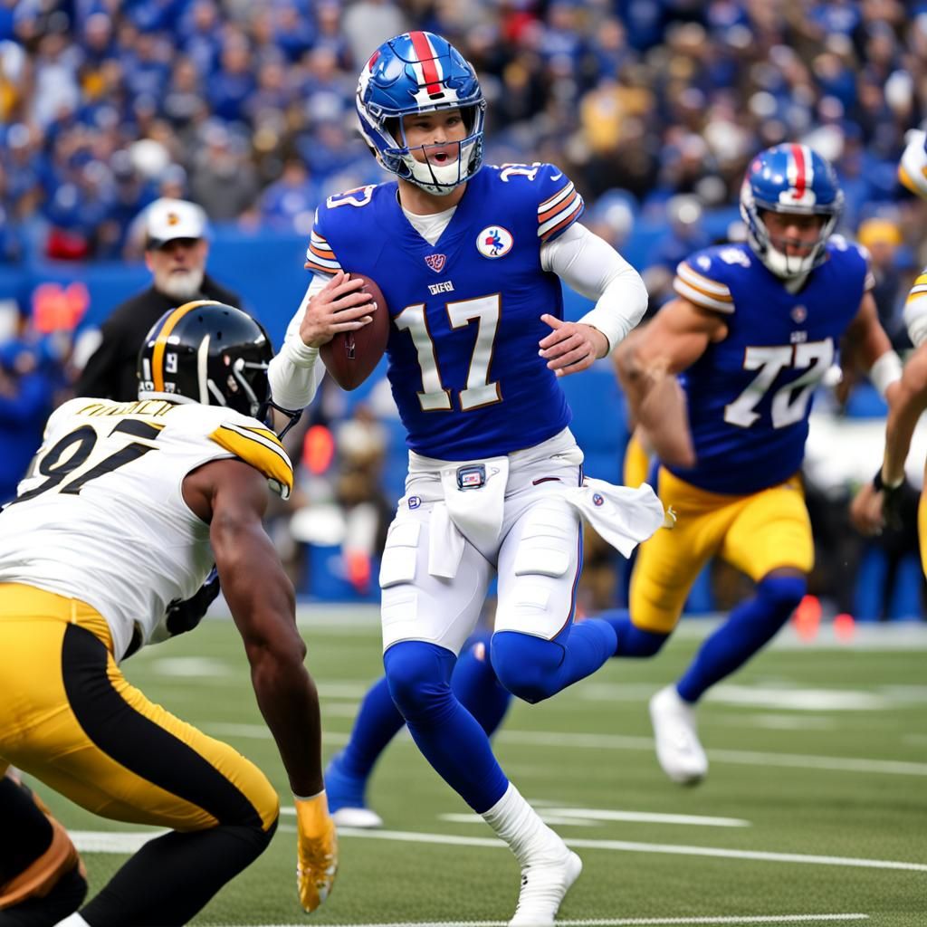 Josh Allen Scores Touchdown Against Steelers
