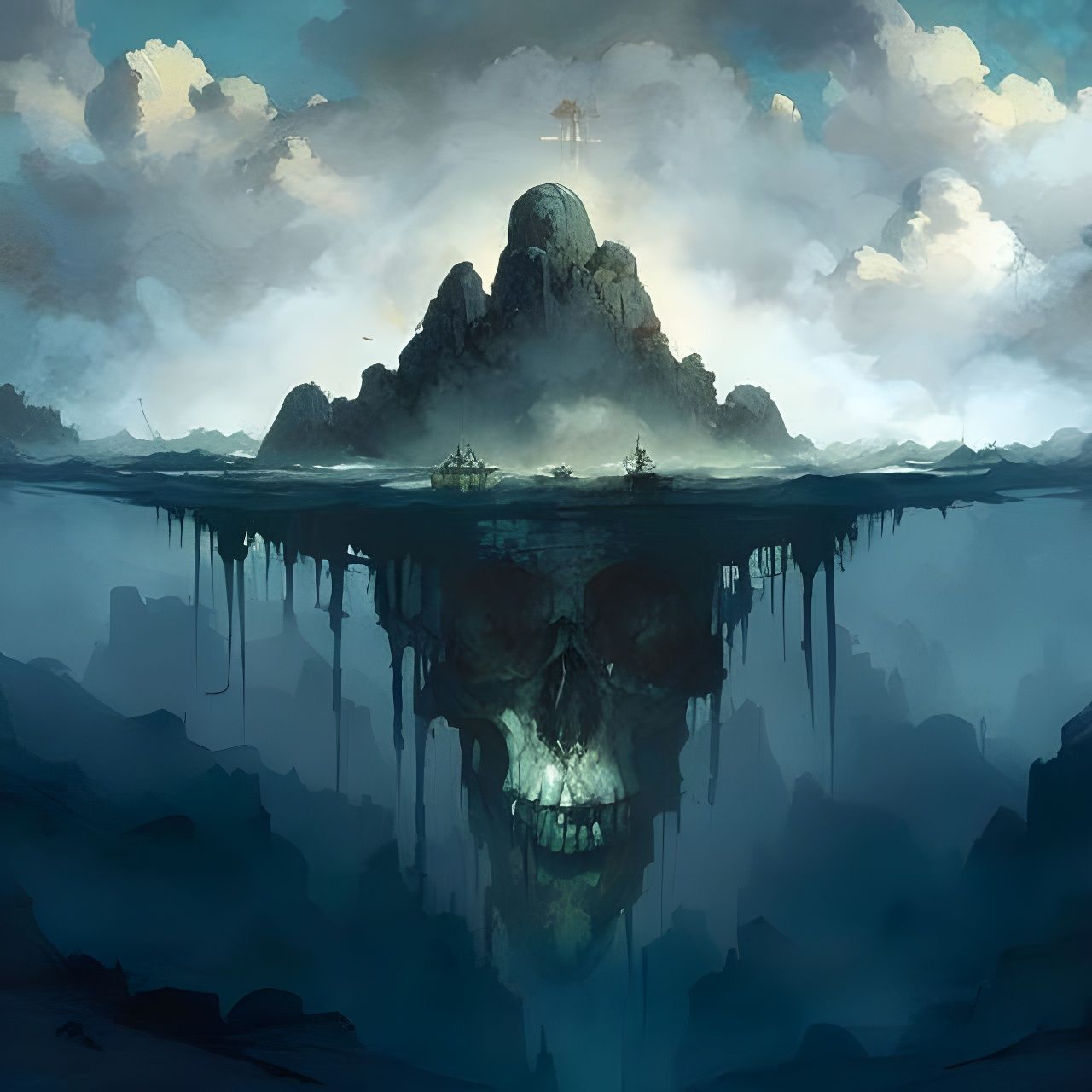 Skull Island: A Detailed Illustration
