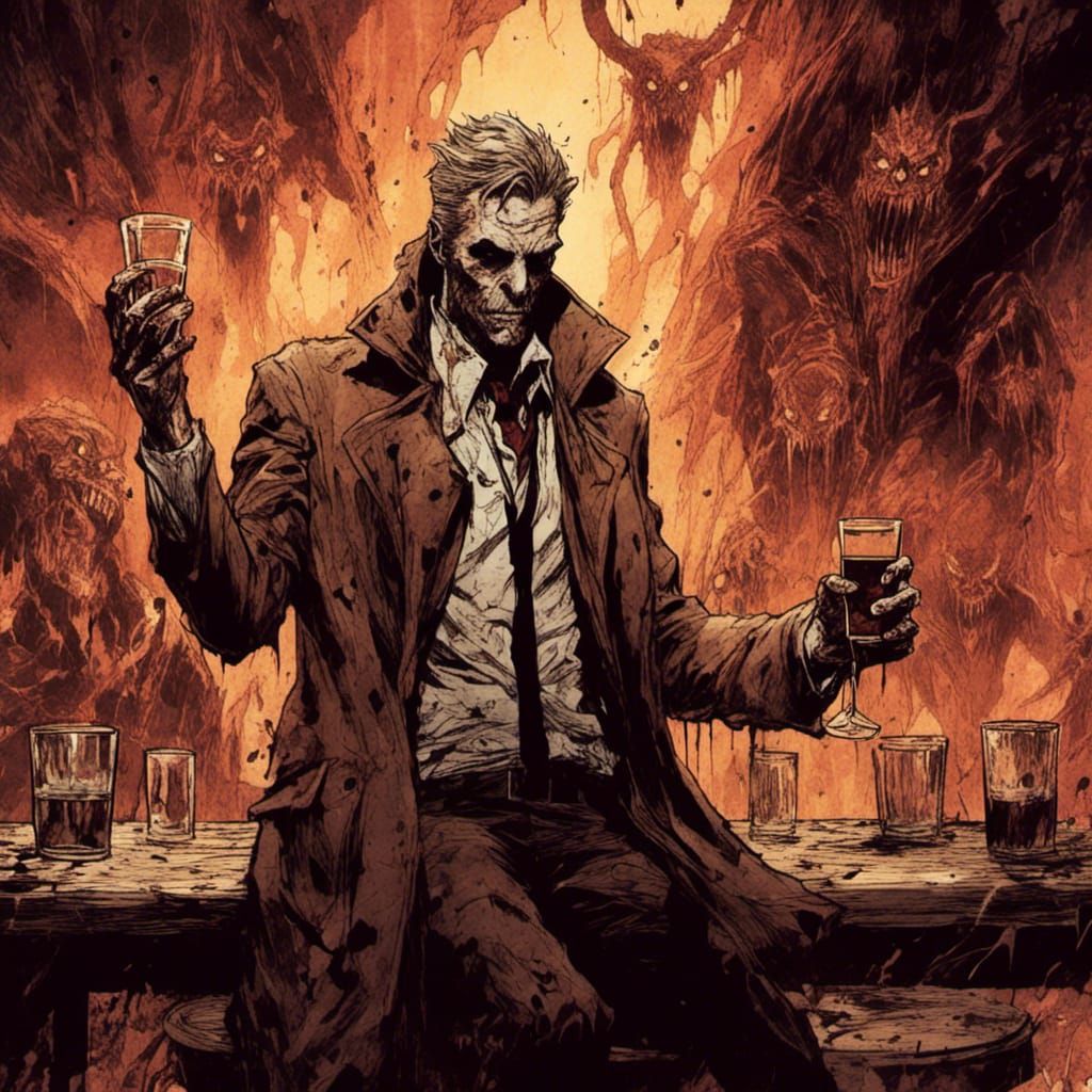 John Constantine at a Demonic Bar