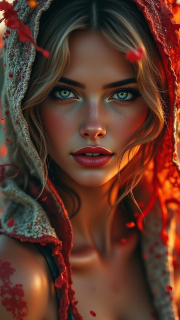 Pin-Up Greek Beauty in Todd McFarlane Style