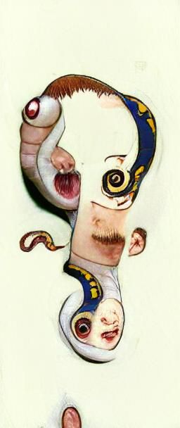 Earthworm Jim Chibi in Klimt Style
