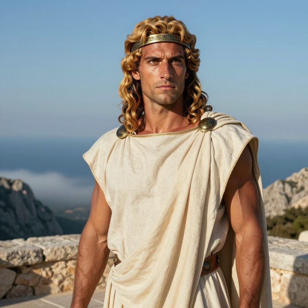 Menoetios Aktoros: Ancient Hellenic Warrior Portrait